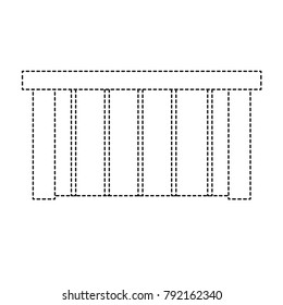 dotted shape office wood desk object design