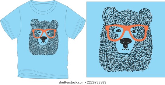 DOTTED SHAPE PANDA t shirt graphic design vector illustration \