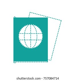 dotted shape passport document id to international travel