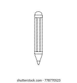 dotted shape pencil school education to study utensil
