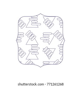 dotted shape quadrate with abstract graphic design background