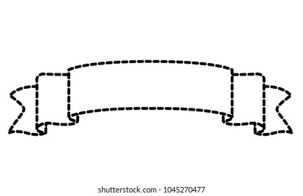 dotted shape ribbon object to decoration holiday celebration