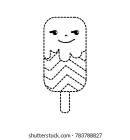 dotted shape rogue and sweet ice lolly and rainbow kawaii