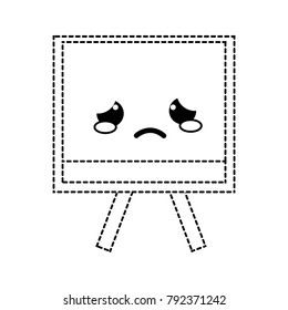 dotted shape sad and tender board object kawaii