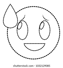 dotted shape shame laugh face gesture emoji expression