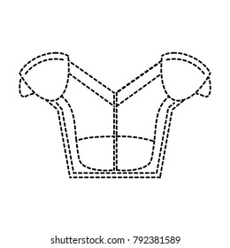 dotted shape shoulder pads protection to play american football