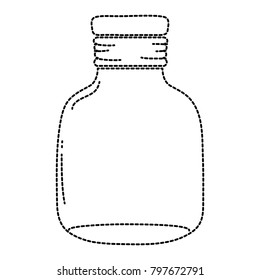 dotted shape small mason jar preserve style