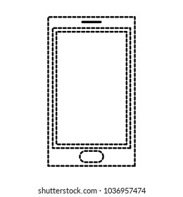 dotted shape smartphone object technology to communication message