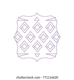 dotted shape square with abstract memphis style background