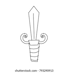 dotted shape steel sword weapon to videogame war