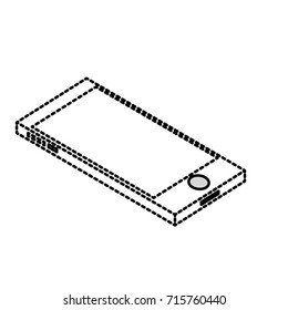 dotted shape technology smartphone to electronic communication