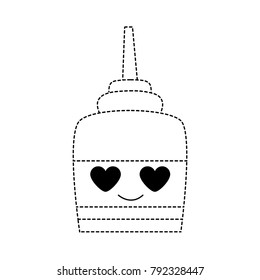 dotted shape tender and in love glue object kawaii