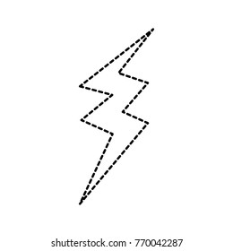 dotted shape thunder symbol icon warning alert