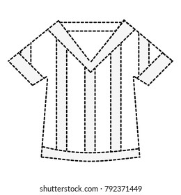 dotted shape t-shirt uniform to play american football