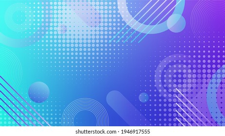 Dotted shaped abstract background with geometric figures. Vector illustration - Shutterstock ID 1946917555