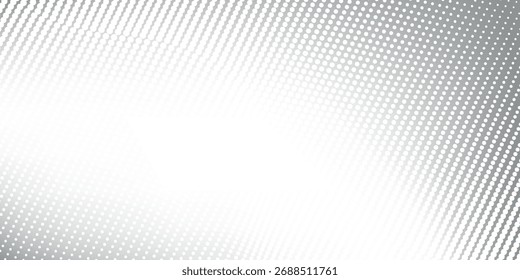 Dotted silver foil background with metal mirror texture. Chrome gradient surface with light gloss abstract