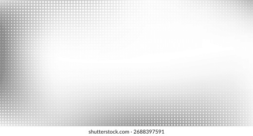 Dotted silver foil mesh background with metal mirror texture. Chrome gradient surface simple abstract