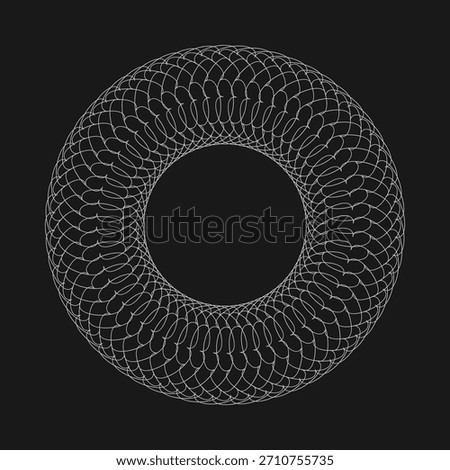 Dotted spiral vortex royalty free vector