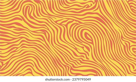 Dotted spotted pattern. Computer generated abstract wavy background. Graphic backdrop. Vector orange color wavy stripes background, wallpaper. Vector illustration. Design for paper and postcards.