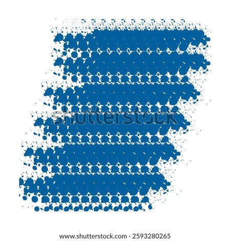 Dotted Spray pattern vector design in white background