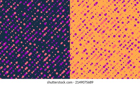 Dotted spread pattern retro color background. Vector graphic illustration