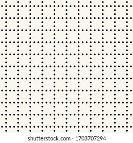 Dotted square grid pattern, black dots on white background