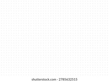 Dotted squared grid graph paper for notebooks mockup. Pattern for bullet journal template. Blue dotted wide background. Background sheet layout.	