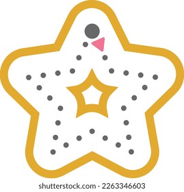 Dotted star shape for tracing lines for preschool and kindergarten school kids for math drawing practice