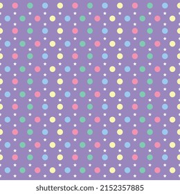 dotted and starry pastel pattern