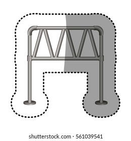 dotted sticker large structure of road sign information