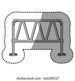 dotted sticker structure of road sign information