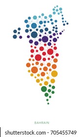 dotted texture Bahrain vector background