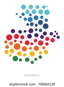 dotted texture Guatemala vector background