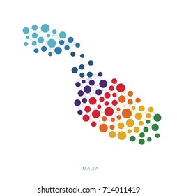dotted texture Malta vector background