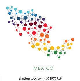 dotted texture Mexico vector background 