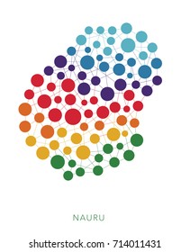 dotted texture Nauru vector background