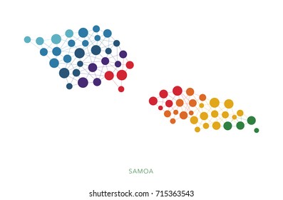 dotted texture Samoa vector background
