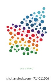 dotted texture San Marino vector background