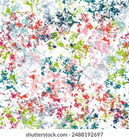 Dotted texture template. Geometric pattern in halftone style with gradient.  Colorful handmade technique aquarelle.
