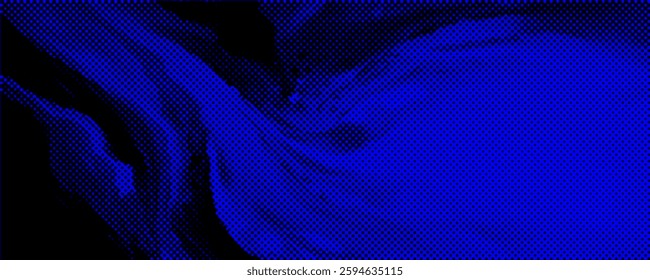 Dotted texture template. Geometric pattern in halftone style with gradient.