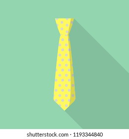 Dotted tie icon. Flat illustration of dotted tie vector icon for web design