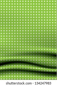 Dotted vector drapery. Soft wavy cloth. Clean, discreet color. Much space for your text or images. Decorative element for your presentation, or website. Can be use as cover.