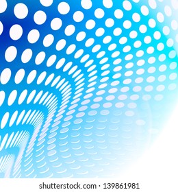 Dotted vector.Abstract blue background circles.Wave background.Geometric design.