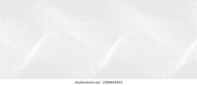 Dotted wave line background. Black halftone undulate pattern. Abstract particle flow wave wallpaper. Curved dashed gradient net design element for poser, banner,