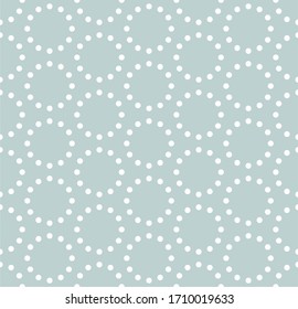 Círculos blancos con fondo azul gris, patrón geométrico abstracto 