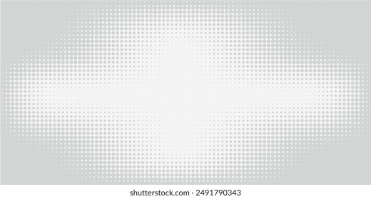 Dotted white gray pattern gradient light texture background. Abstract technology big data digital background.vector