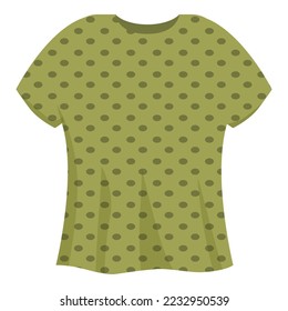 Dotted woman tshirt icon cartoon vector. Sport design. Body fashion