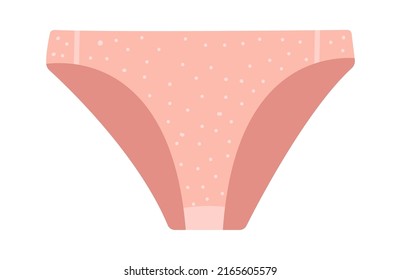 Dotted women underwear. Beauty and Fashion icon. Vector illustration