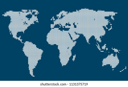 dotted world map