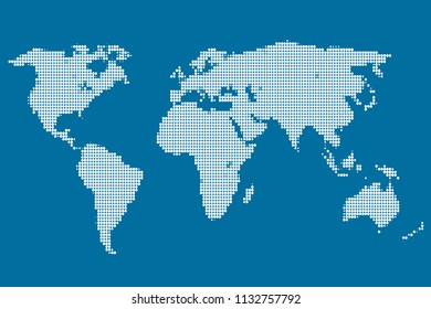 dotted world map